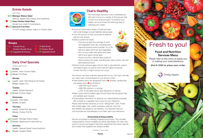 MedFare menu