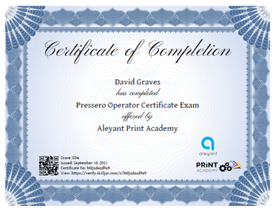 Aleyant Certificate Training