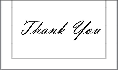 Thank You Card