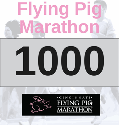 Racing Bib with Background